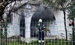 Bodrum'da evin balkonunda çıkan yangın söndürüldü