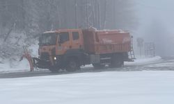 Bolu Dağı'nda kar ve sis etkili oldu