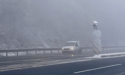 Bolu Dağı'nda sis etkili oluyor