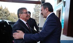 Cumhurbaşkanı Yardımcısı Yılmaz, KKTC Başbakanı Üstel ile görüştü: