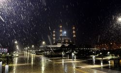 Edirne'de kar yağışı başladı