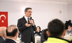 Erzurum Valisi Baruş, zorlu kış koşullarında görev alan polislerle iftarda buluştu