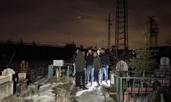 Erzurum'da mezarlıkta poşete sarılı cenin bulundu