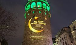 Galata Kulesi'ne ramazana özel görseller yansıtıldı