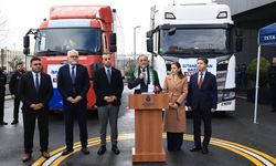 İBB'nin yardım tırları Gazze'ye uğurlandı