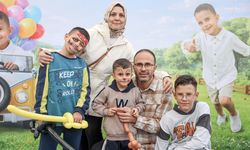 Konya'da DMD hastası Ali Hamza için gökyüzüne balonlar bırakıldı