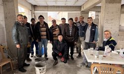 Kütahya'da yanan 2 katlı ev köylülerin desteğiyle yeniden inşa ediliyor