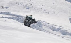 Muş'ta ekipler yolları açık tutmak için soğuk havayla mücadele ediyor