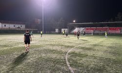 Samsun'da bağımlılıkla mücadeleye dikkati çekmek için halı saha maçı düzenlendi