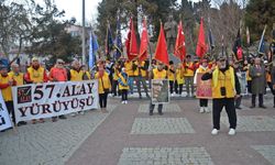 '57. Alay' için Tekirdağ'dan yola çıkan gönüllüler Gelibolu'ya geldi