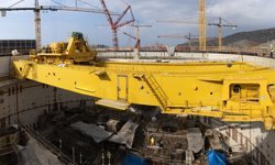 Akkuyu NGS'nin ikinci güç ünitesinde kutup vinci kuruldu