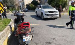 Aydın'da pikabın çarptığı motosikletteki karı koca yaralandı