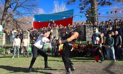 Azerbaycan'ın tarihi Şeki kentinde Nevruz coşkusu