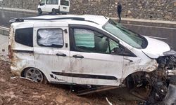 Bitlis'te devrilen hafif ticari araçtaki 5 kişi yaralandı