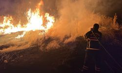 Burdur'da sazlıkta çıkan yangın söndürüldü