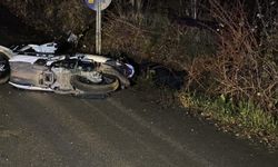 Bursa'da devrilen motosikletin sürücüsü öldü