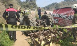 Bursa'da devrilen traktörün altında kalan kişi öldü