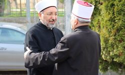 Diyanet İşleri Başkanı Arpaguş, Kuzey Makedonya İslam Birliği Başkanı Fetahu ile görüştü