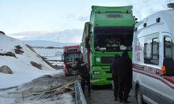 Erzurum'da arızalanan tırın yanında sürücüsü ölü bulundu