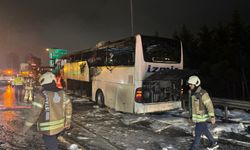 İstanbul'da seyir halindeki şehirlerarası yolcu otobüsünde çıkan yangın söndürüldü