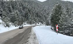 Karabük'ün yüksek kesimlerine kar yağdı