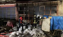 Kayseri'de mobilya atölyesinde çıkan yangın itfaiye ekiplerince söndürüldü