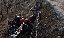 Manisa'da devrilen motosikletin sürücüsü öldü