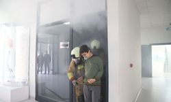 Manisa'da okulda deprem tatbikatı yapıldı