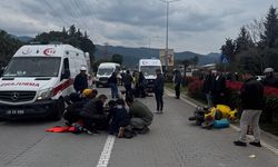 Marmaris'te otomobille çarpışan motosikletteki 2 İngiliz turist ağır yaralandı