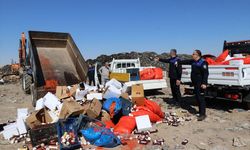 Şanlıurfa'da 4 ton 390 kilogram bozulmuş gıda ele geçirildi