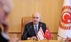 TBMM Başkanı Kurtulmuş, KKTC-Türkiye Parlamentolar Arası Dostluk Grubu Başkanı Canaltay'ı kabul etti