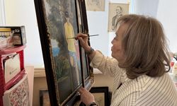 Tekirdağ'da 74 yaşındaki ressam 40 yıldır hayallerini tuvale yansıtıyor