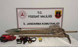 Yozgat'ta izinsiz kazı yapan 5 şüpheli suçüstü yakalandı