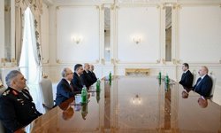 Azerbaycan Cumhurbaşkanı Aliyev, İçişleri Bakanı Çiftçi'yi kabul etti
