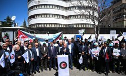 BAE'nin Ankara Büyükelçiliği önünde Sudan'a yönelik müdahaleler protesto edildi