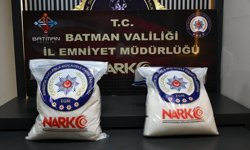 Batman'da çekicinin taşıdığı araçta 24 kilo 600 gram metamfetamin ele geçirildi