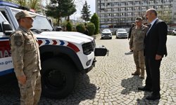 Batman'da jandarmaya zırhlı araç 'TULGA' teslim edildi