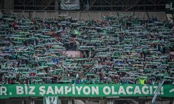 Bursaspor'un deplasman maçını 35 bin yeşil-beyazlı taraftar izledi