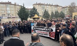 Çankırı, Tokat, Kastamonu ve Amasya'da İsrail'in Filistinli esirleri hedef alan 'idam yasası' protesto edildi