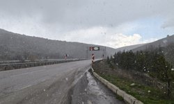 Çorum-Ankara kara yolunda kar etkili oluyor