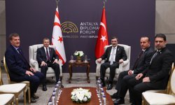 Cumhurbaşkanı Yardımcısı Yılmaz, KKTC Başbakanı Üstel ile görüştü: