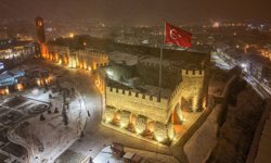 Erzurum'da kar yağışı etkili oldu