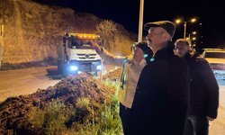 GÜNCELLEME - Batman'da üniversite yolunda heyelan meydana geldi