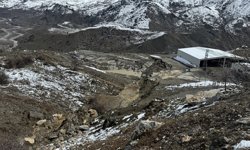 Hakkari'de heyelan nedeniyle entegre katı atık tesisi zarar gördü