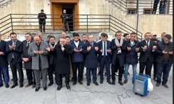 Hakkari'de İsrail'in Filistinli esirleri hedef alan 'idam yasası'na tepki