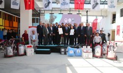 Hatay'da depremzede üreticilere makine, ekipman ve hijyen seti desteği verildi