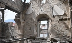 Isparta'da tarihi Aya Yorgi Kilisesi'nde restorasyon çalışmalarına başlandı