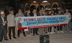 İsrail ordusunun Küresel Sumud Filosu'na saldırısı Amasya'da protesto edildi
