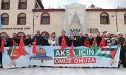 İsrail'in çıkardığı idam yasası Nevşehir, Niğde, Kırşehir, Yozgat ve Kayseri'de protesto edildi