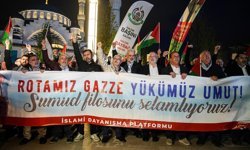 İsrail'in Küresel Sumud Filosu'na saldırısı İstanbul'da kınandı